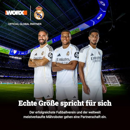 WORX Landroid Vision M600 WR206E.1 - Mähroboter ohne Begrenzungskabel für Gärten bis 600m², AI Rasenmäher Roboter (WLAN & Bluetooth, aktive Hindernisvermeidung mit KI-Technologie, Igelschutz)