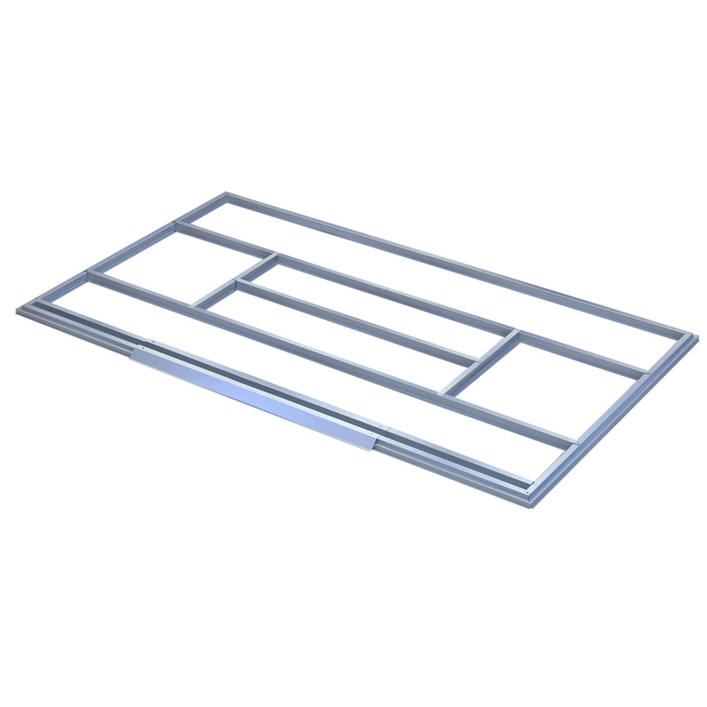 HATTORO P100 Metall Gerätehaus 213×130×173cm Geräteschuppen Schuppen Gartenhaus Outdoor (Hellgrau)