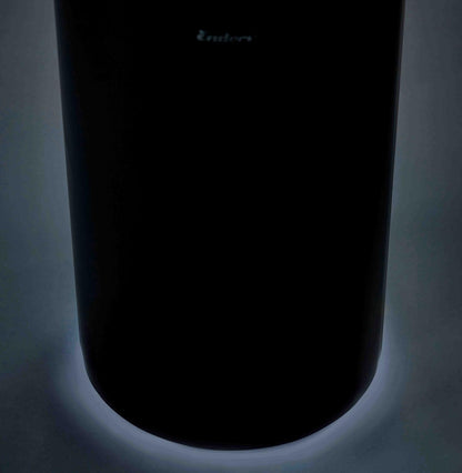 Enders Terrassenfeuer NOVA LED L BLACK, Gas Terrassenfeuer mit Ambientebeleuchtungen, ECO GREEN Brenner-Technologie und exzellentem Design, H102cm Ø 62cm, Schwarz #5601