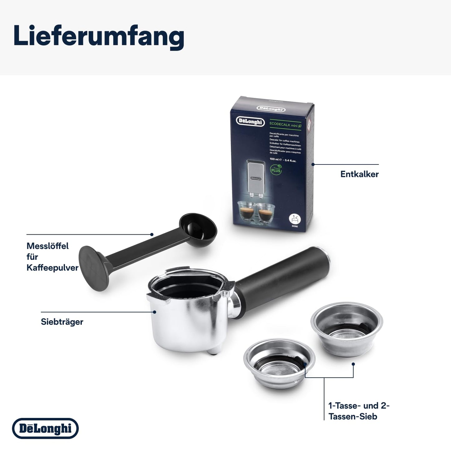 De'Longhi Dedica Style EC 685.B – Espresso Siebträgermaschine, Espressomaschine mit professionellem Milchaufschäumer, nur 15 cm breit, für Kaffeepulver oder ESE Pads, 1 l Wassertank, schwarz