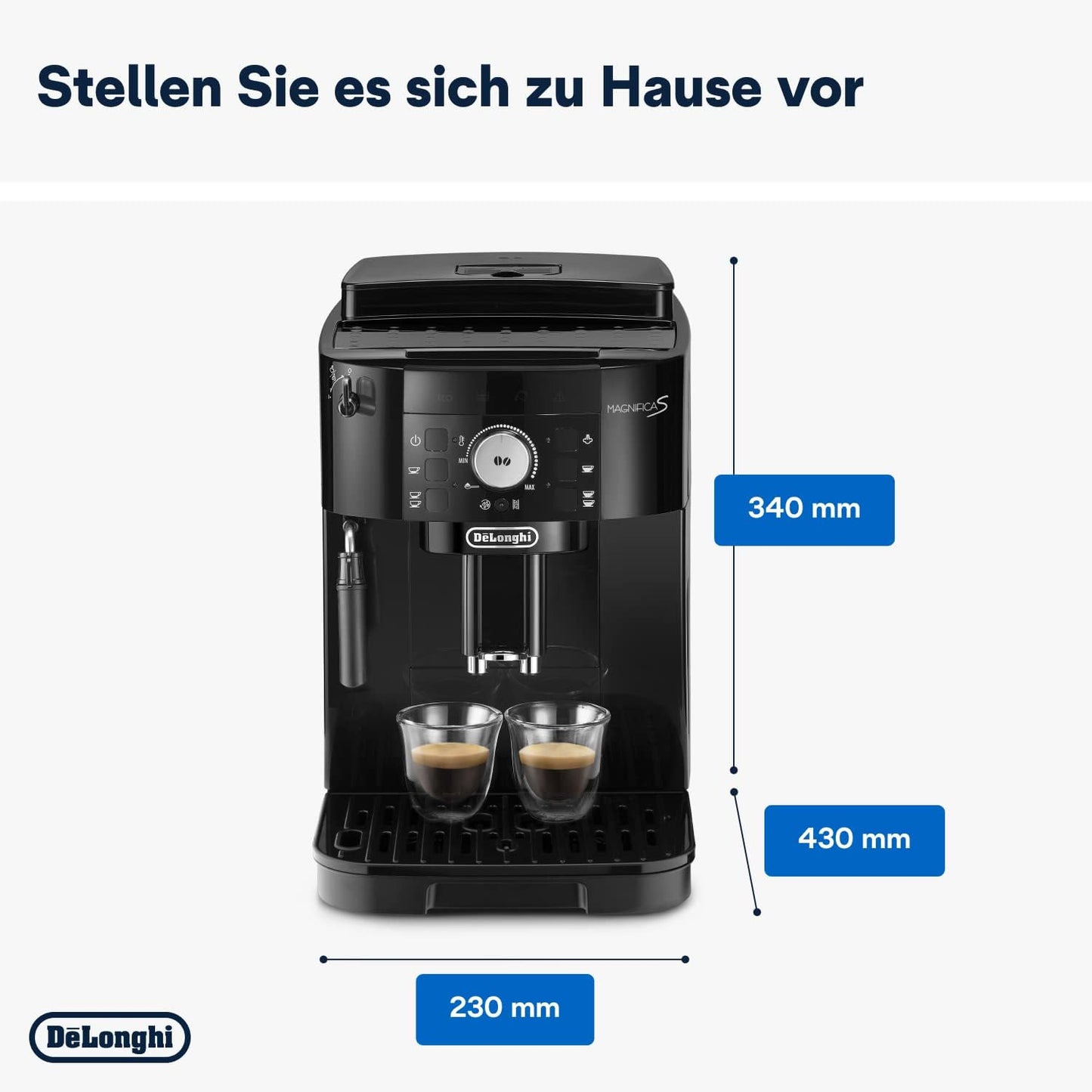 De'Longhi Espressomaschine ECAM11.112.B – Programmierbar, Barista-Style Kaffeevollautomat