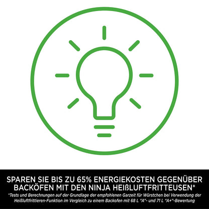 Ninja Foodi MAX Dual Zone Heißluftfritteuse [AF400EU] ‎2470 W, 9,5 l Fassungsvermögen, 2 Fächer, 6 Funktionen, Kupfer, Schwarz
