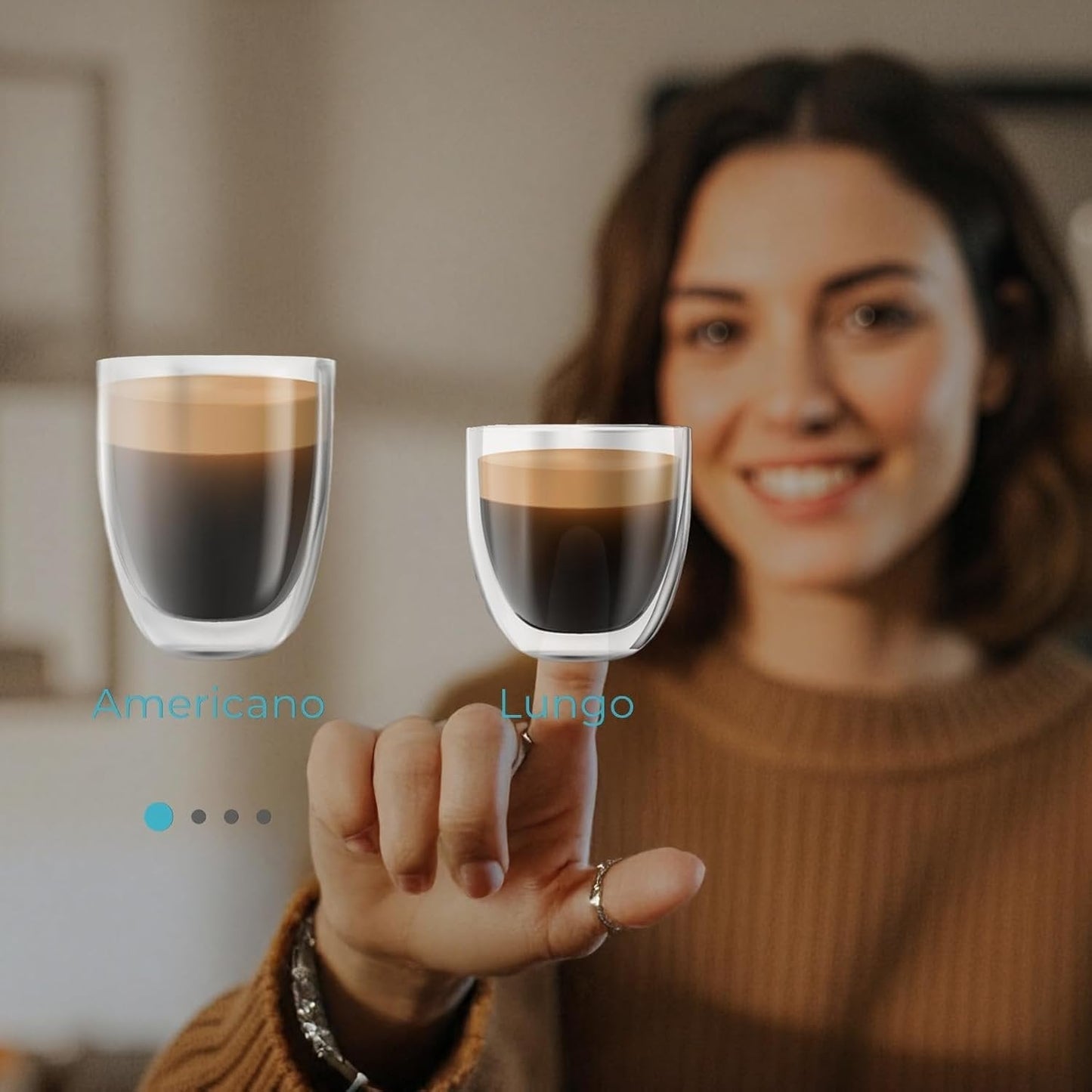 Cecotec Cremmaet Latte Kaffeevollautomat | 19 Bar | Kegelmahlwerk | 6 Getränke | Milchbehälter | Schwarz