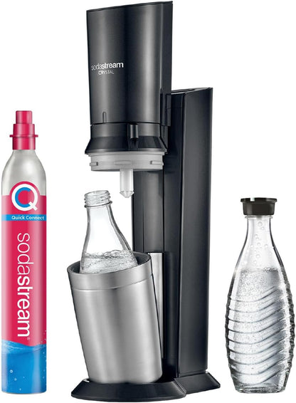 Sodastream Crystal 3.0 Wassercarbonator – Elegantes Design, Gläser inklusive, Umweltfreundlich