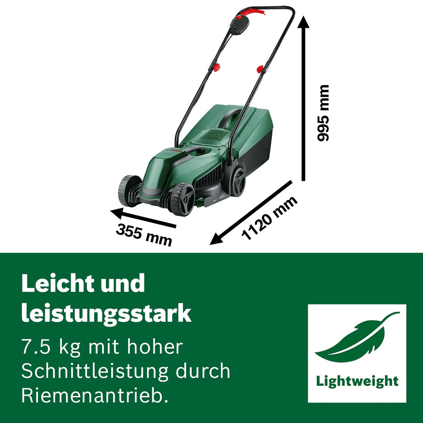 Bosch Akku-Rasenmäher EasyMower 18V-32-200 (1x 4,0 Ah Akku, 18-Volt-System, Schnittkreisdurchmesser: 32 cm, im Karton)