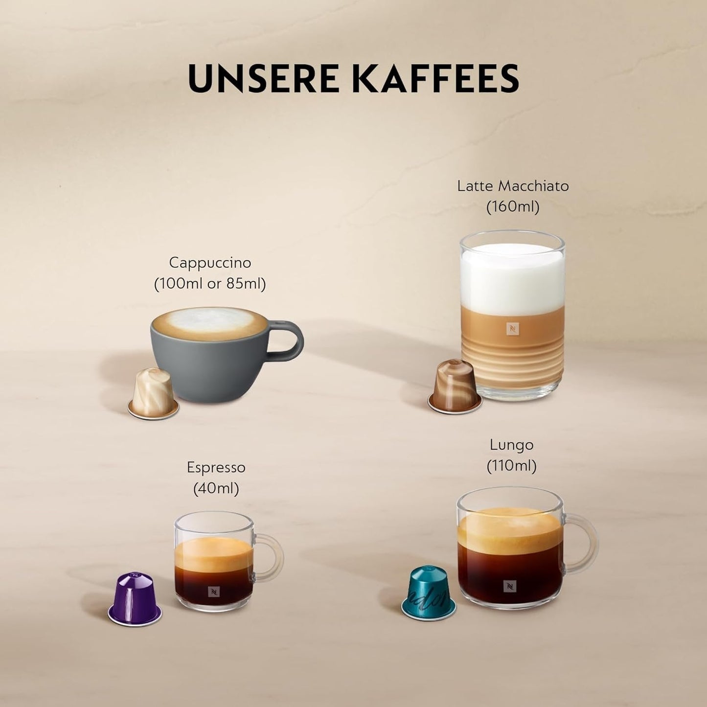 Nespresso Krups CitiZ&Milk XN761B Kapselmaschine | Aeroccino3 | 19 Bar | 1 L | Silber