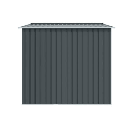 HATTORO S200 XXL Metall Gerätehaus 277x191x192cm Geräteschuppen Garten Schuppen Gartenhaus Satteldach (Anthrazit)