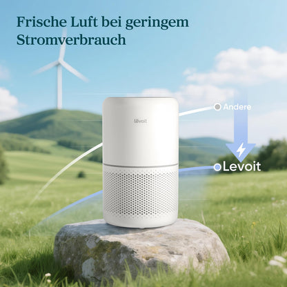 LEVOIT Luftreiniger mit HEPA Luftfilter gegen 99,97 Prozent Schimmel Staub Pollen Tierhaare, Luftqualitäts-Feedback und Auto-Modus, CADR 240m³/h für Raucherzimmer, Air Purifier 22dB Schlafmodus Timer