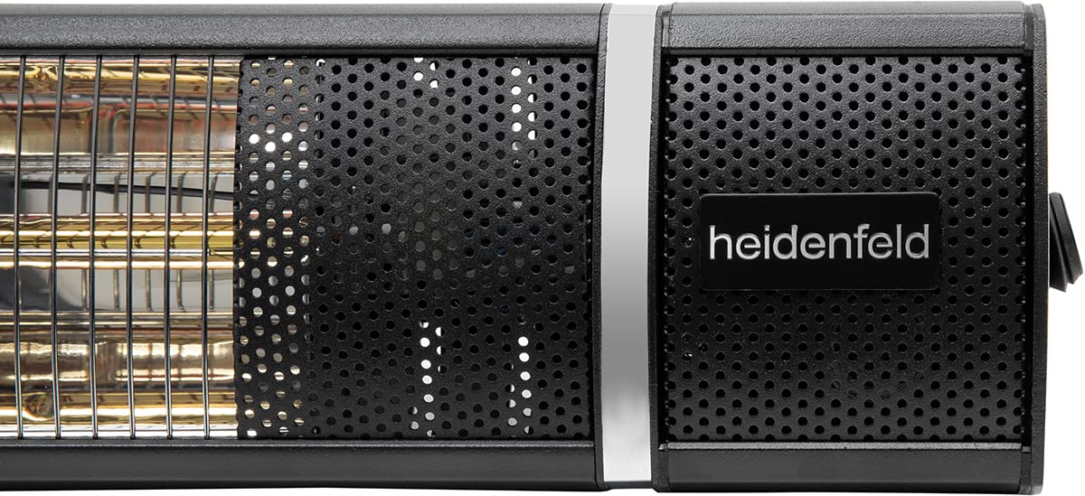 Heidenfeld Infrarot Heizstrahler IH110 | 𝟑 𝐉𝐀𝐇𝐑𝐄 𝐆𝐀𝐑𝐀𝐍𝐓𝐈𝐄 - 3000 Watt - Fernbedienung - Infrarotheizung - Elektroheizung - Infrarotstrahler - Terrassenheizer - Terrassenstrahler