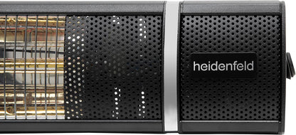 Heidenfeld Infrarot Heizstrahler IH110 | 𝟑 𝐉𝐀𝐇𝐑𝐄 𝐆𝐀𝐑𝐀𝐍𝐓𝐈𝐄 - 3000 Watt - Fernbedienung - Infrarotheizung - Elektroheizung - Infrarotstrahler - Terrassenheizer - Terrassenstrahler
