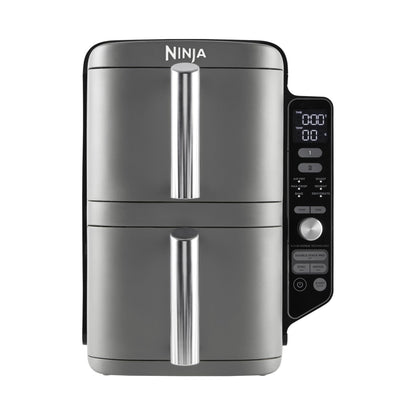 Ninja Double Stack Heißluftfritteuse – 9,5 L, Schwarz/Copper (2‑Schubladen, 6 Programme)