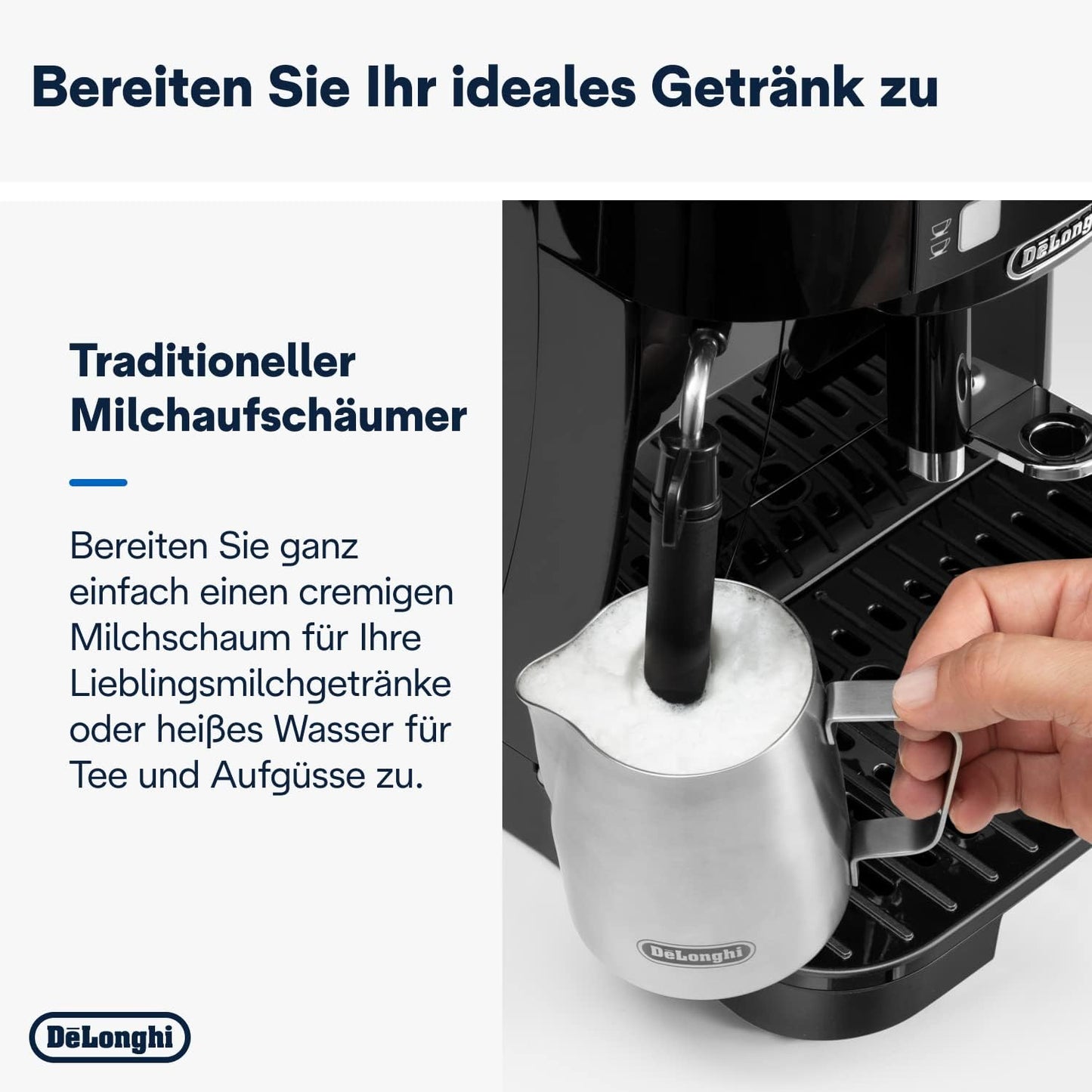 De'Longhi Espressomaschine ECAM11.112.B – Programmierbar, Barista-Style Kaffeevollautomat
