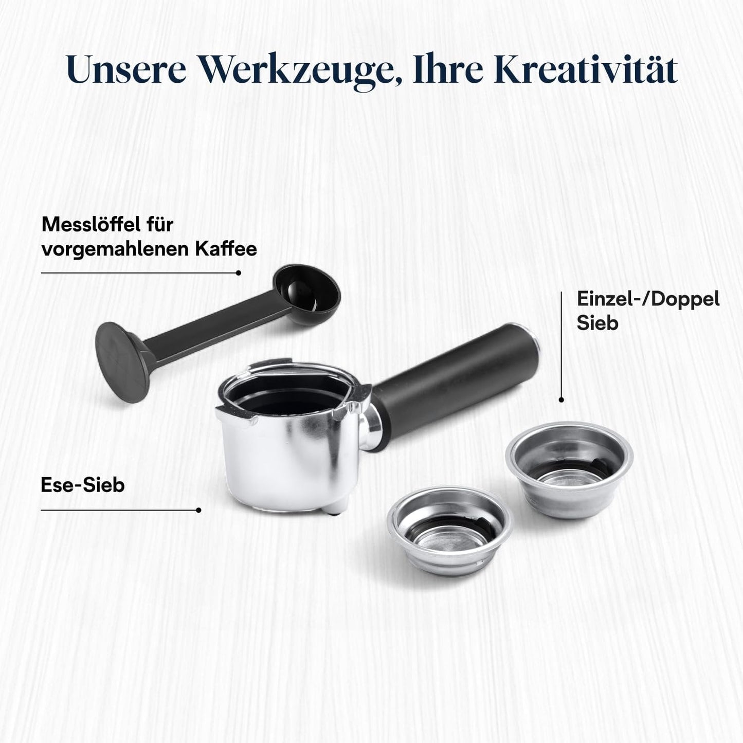 De’Longhi Dedica Style EC685.BK Siebträgermaschine | 15 cm | Milchdüse | Thermoblock | 15 Bar | Schwarz