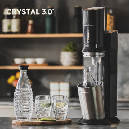 Sodastream Crystal 3.0 Wassercarbonator – Elegantes Design, Gläser inklusive, Umweltfreundlich