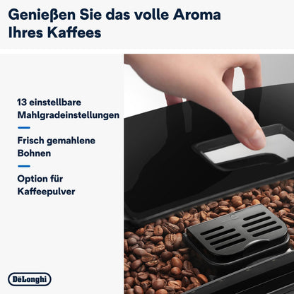 De'Longhi Espressomaschine ECAM11.112.B – Programmierbar, Barista-Style Kaffeevollautomat
