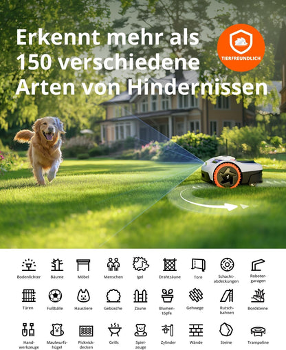 Navimow i105E Mähroboter ohne Begrenzungskabel, Empf 600 m²