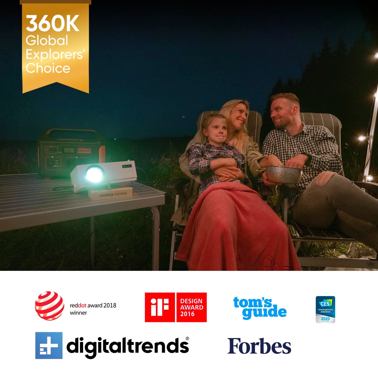 Jackery Explorer 1000, 1002Wh Tragbare Powerstation Mobiler Stromspeicher mit 230V/1000W (Spitze 2000 W) Steckdose, USB und QC, Mobile Stromversorgung für Outdoors