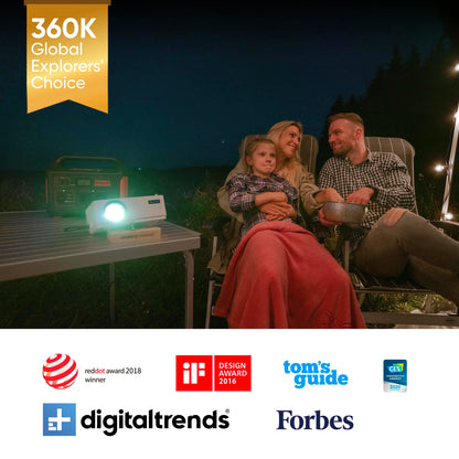 Jackery Explorer 1000, 1002Wh Tragbare Powerstation Mobiler Stromspeicher mit 230V/1000W (Spitze 2000 W) Steckdose, USB und QC, Mobile Stromversorgung für Outdoors