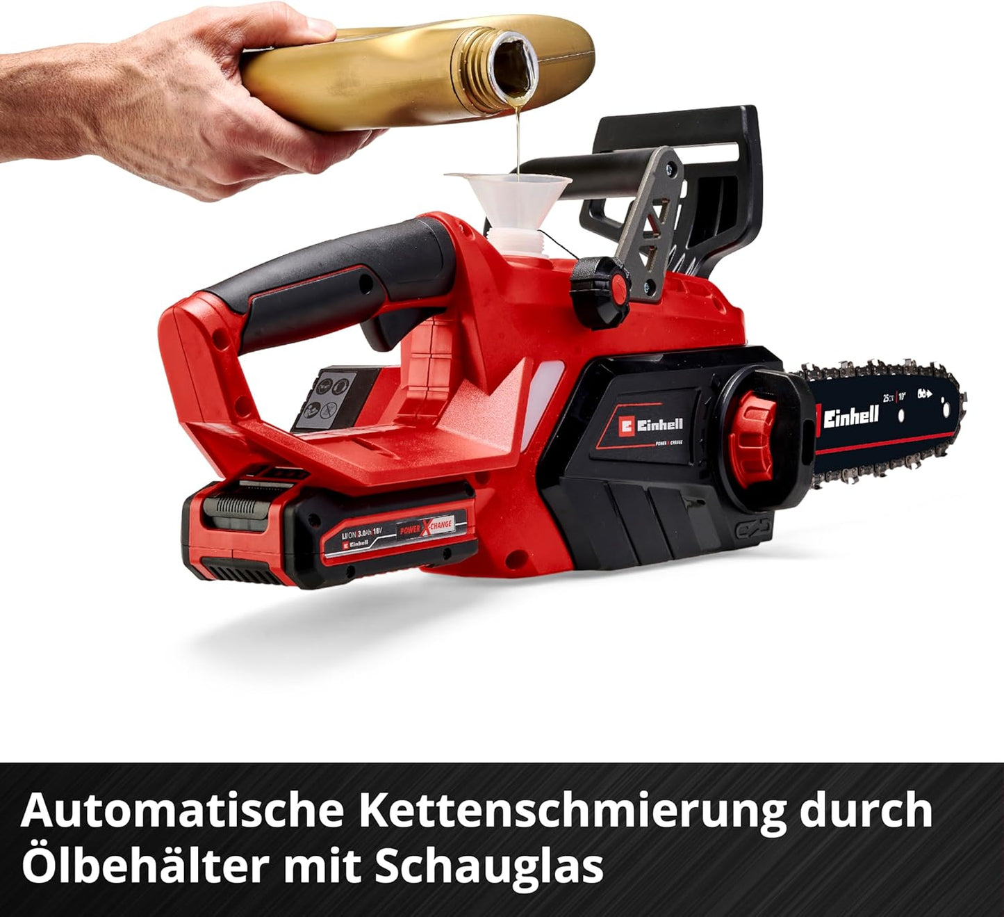 Einhell GE‑LC 18/25 Li‑Solo — Akku‑Kettensäge (23 cm Schwert, Power X‑Change)