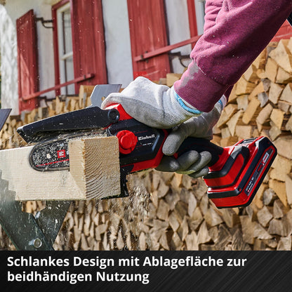 Einhell Akku-Astkettensäge GE-PS 18/15 Li BL-Solo Power X-Change (18 V, Brushless, 12,5 cm Schnittlänge, werkzeugloser Schwert- und Kettenwechsel, ohne Akku)